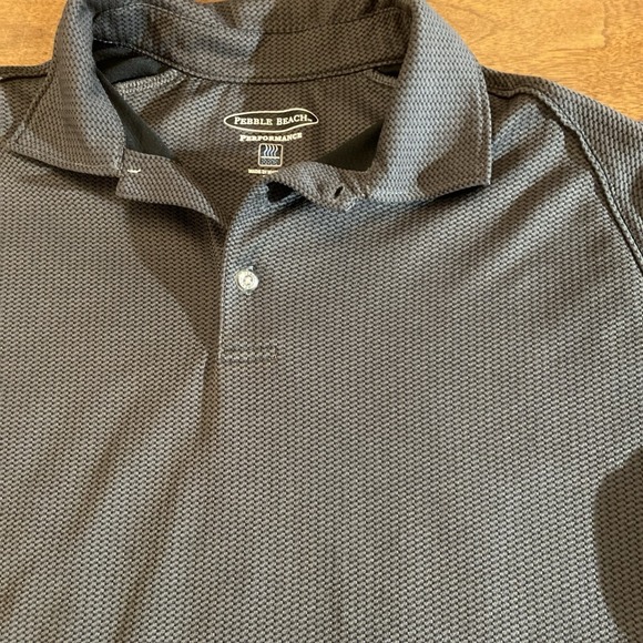 Pebble Beach Perform Mens Golf Shirt Gray Short Sleeve Size M, Sports, Classic - Picture 2 of 10